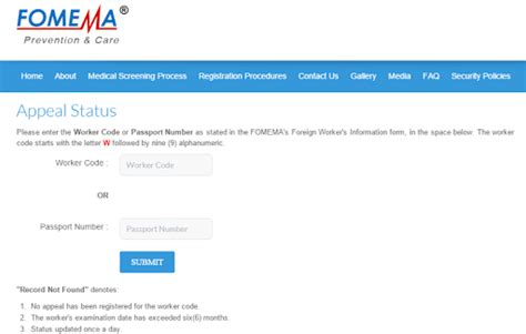 how to check fomema result|FOMEMA Online Portal .